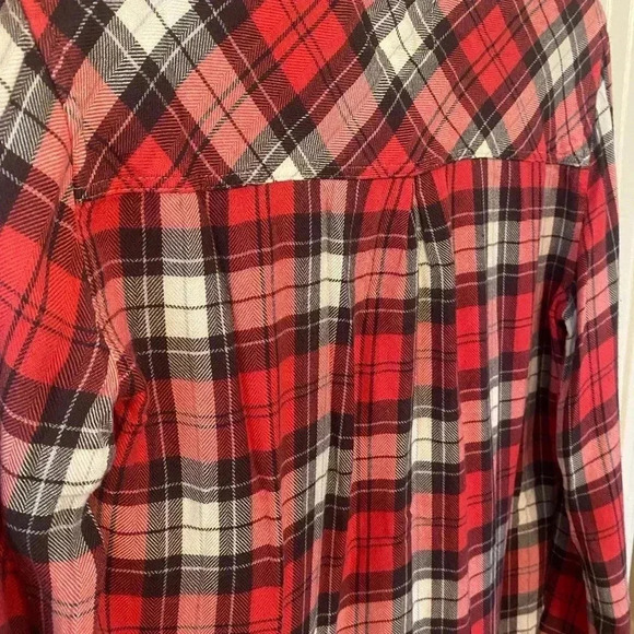 Rails Hunter Scarlet Ash White Plaid Button Down Top Size Extra Small - Picture 7 of 16